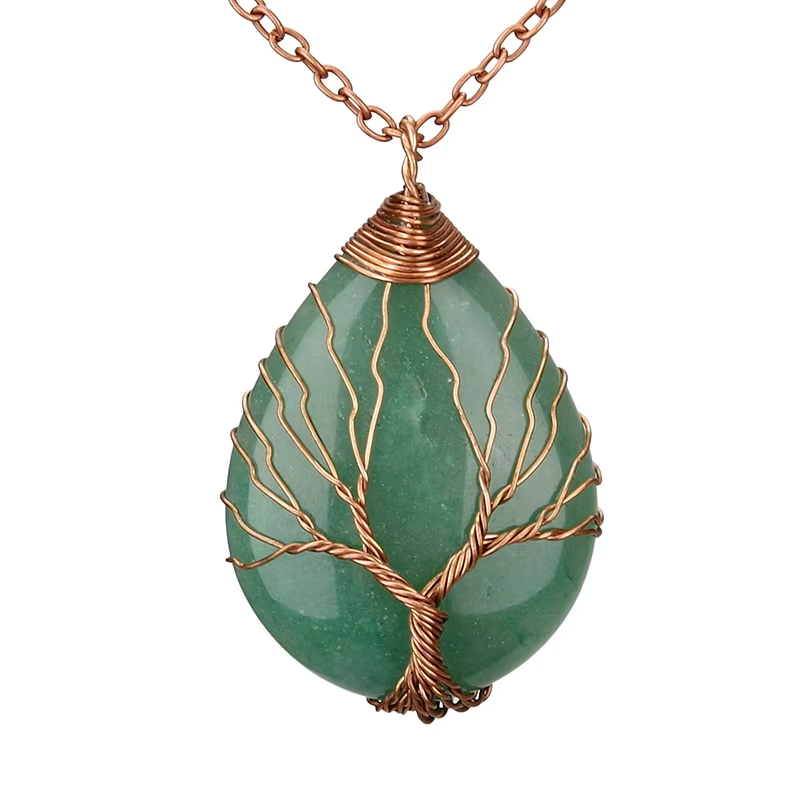 Collana in avventurina verde