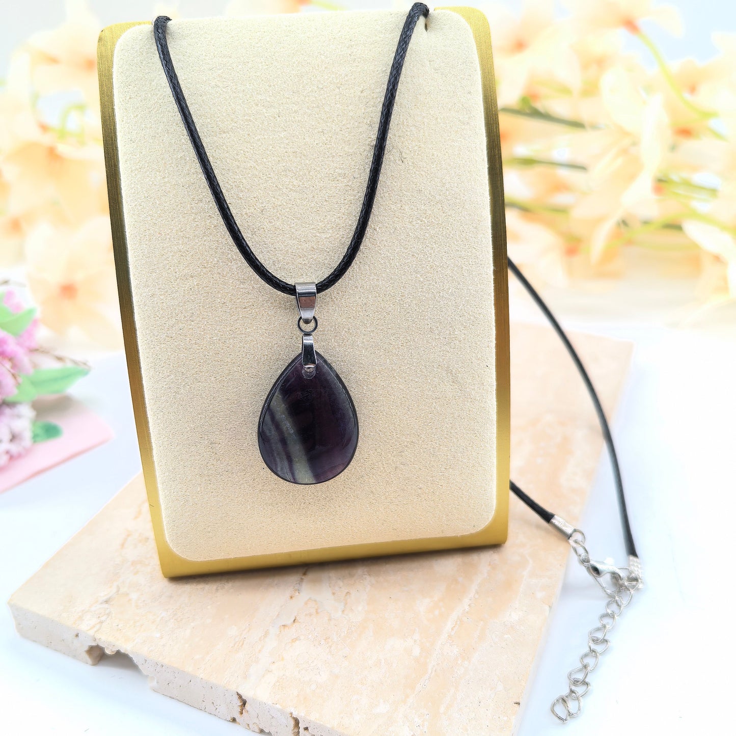 Collana di fluorite arcobaleno