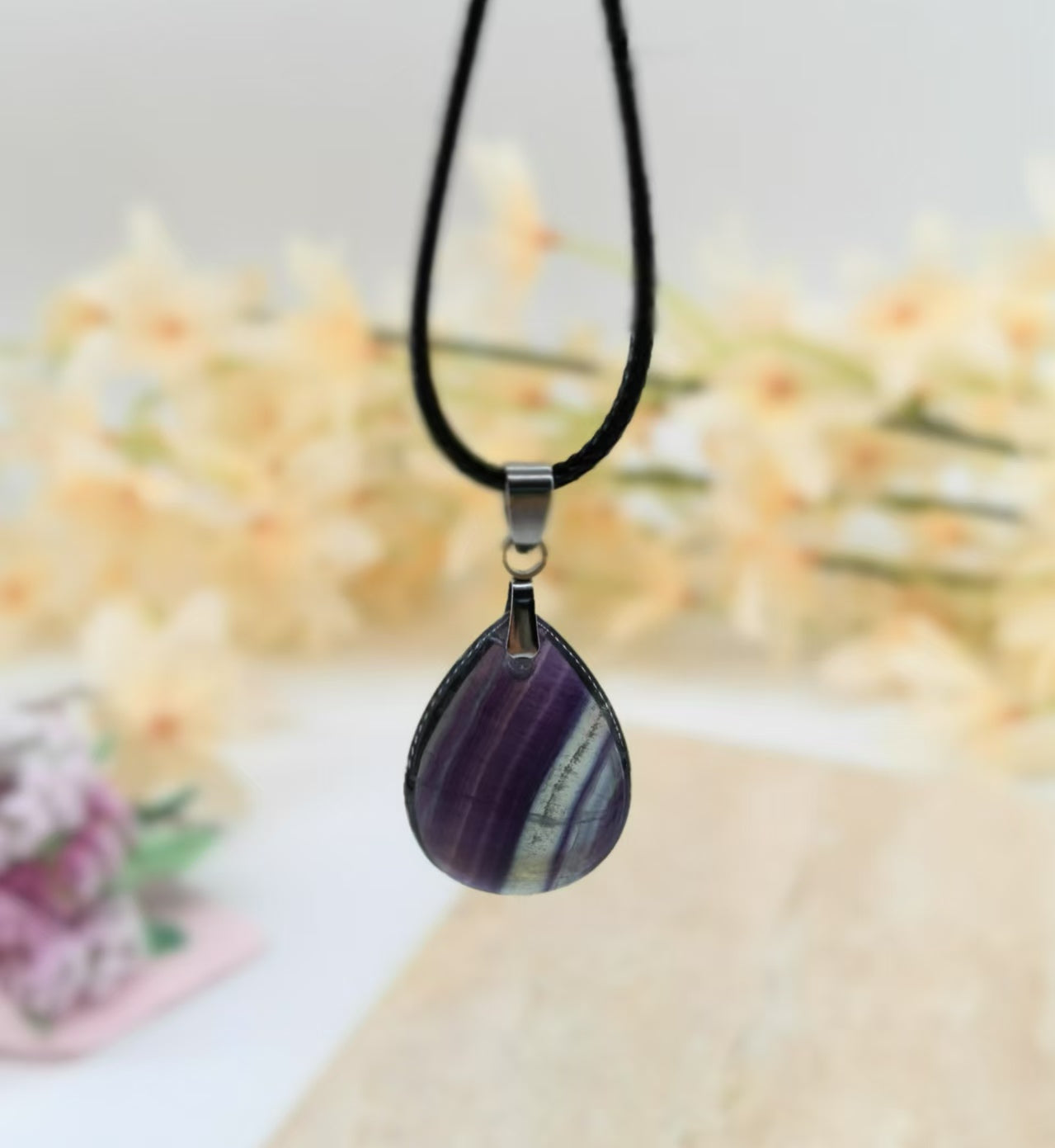 Collana di fluorite arcobaleno