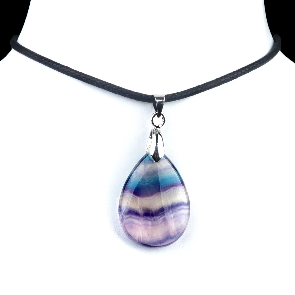 Collana di fluorite arcobaleno