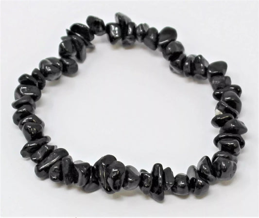 Bracciale in ossidiana a fiocco di neve