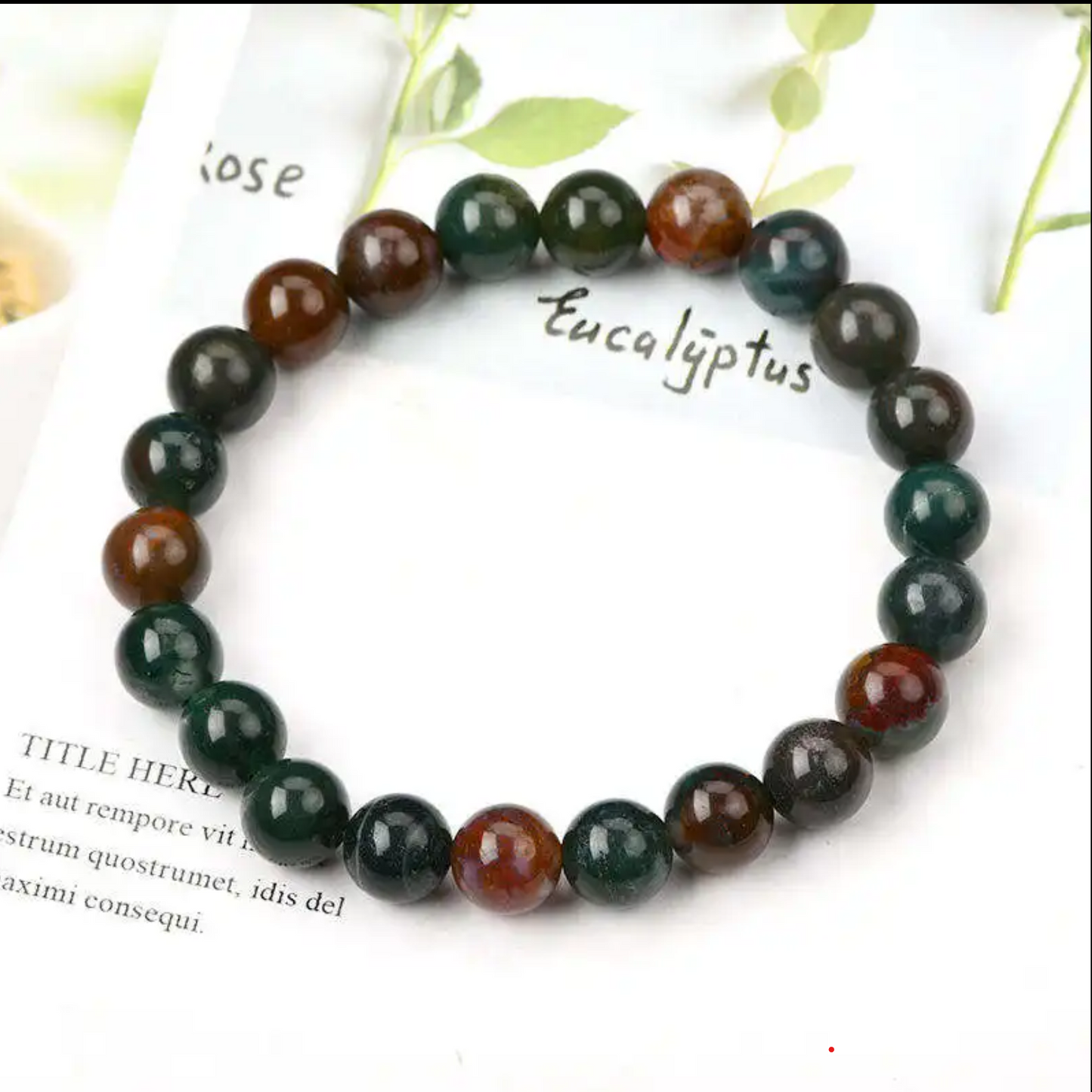 Bracciale in pietra sanguigna