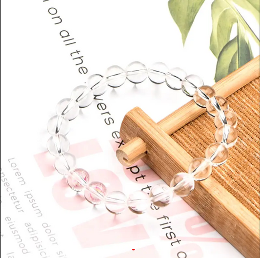 Bracciale in quarzo chiaro