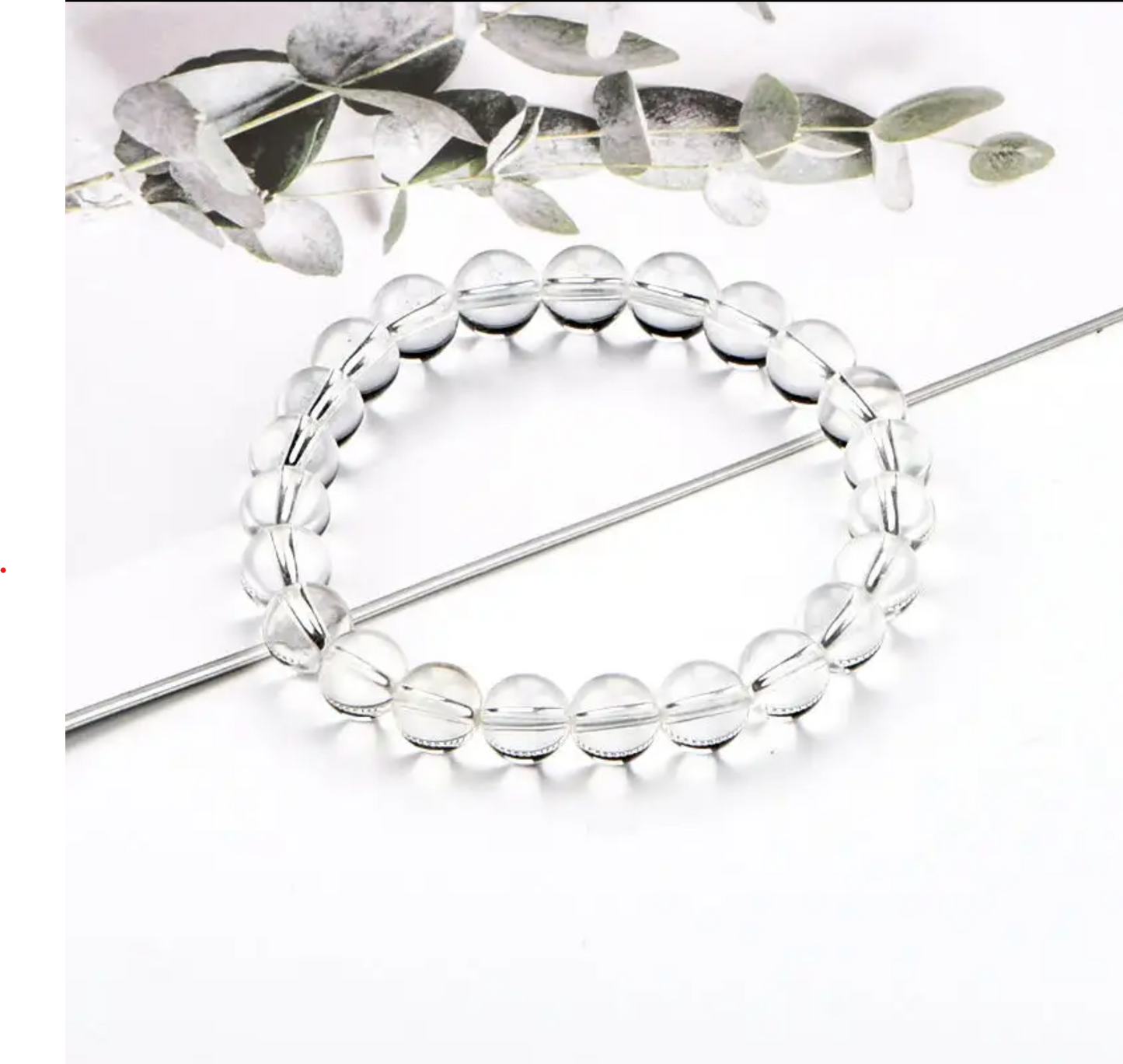 Bracciale in quarzo chiaro