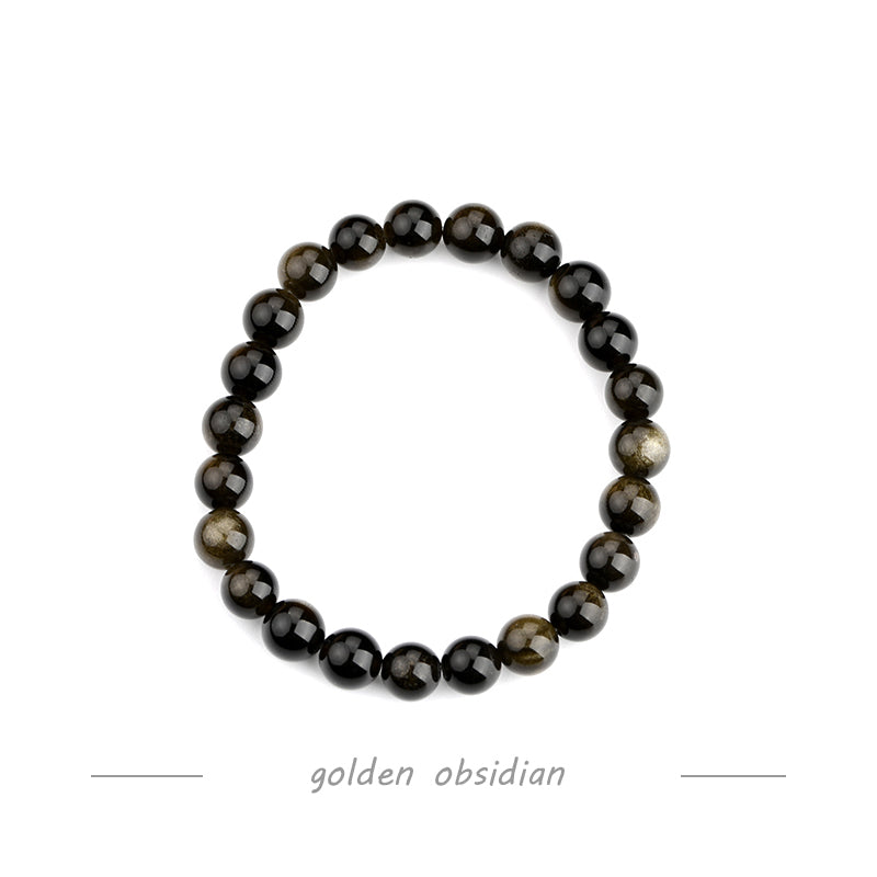 Bracciale in ossidiana d'oro