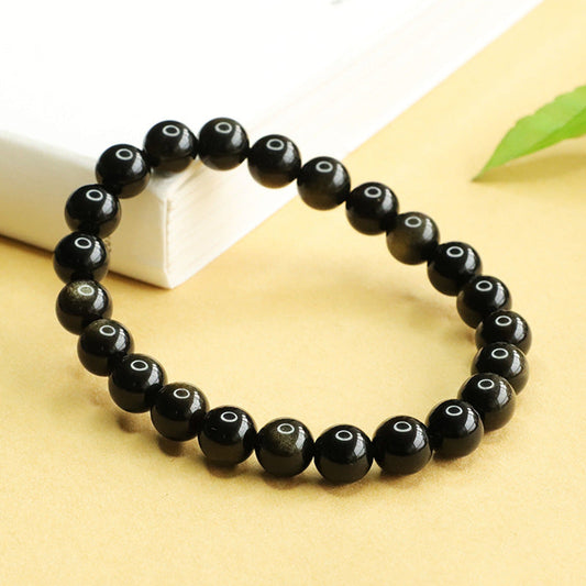 Bracciale in ossidiana d'oro