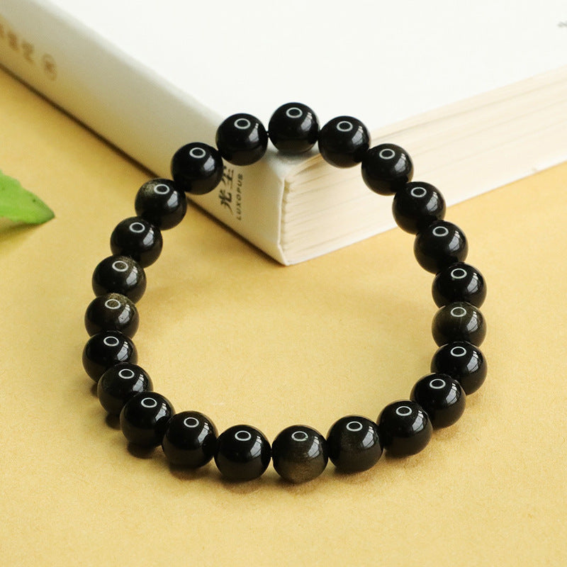 Bracciale in ossidiana d'oro