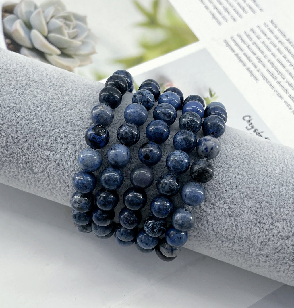Bracciale di dumortierite blu