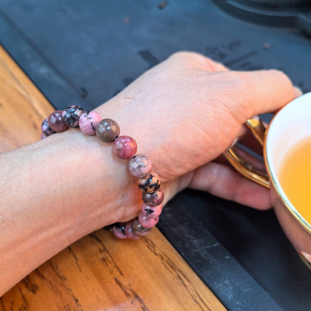 Bracciale in rodonite Matrix