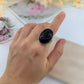 Anello di ossidiana nera