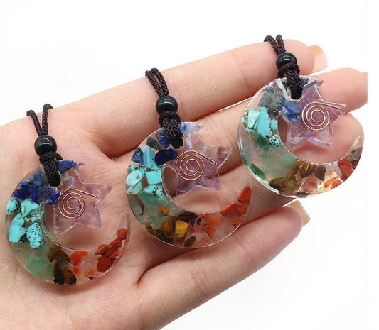 Collana di orgonite a 7 chakra