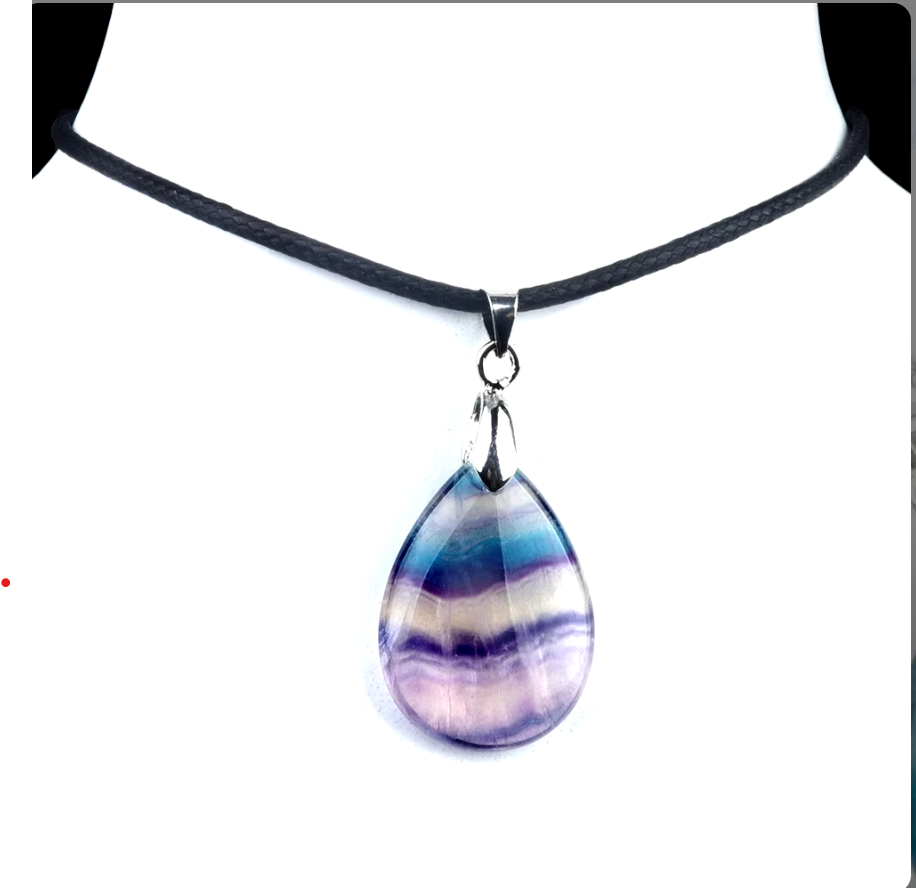 Collana di fluorite arcobaleno