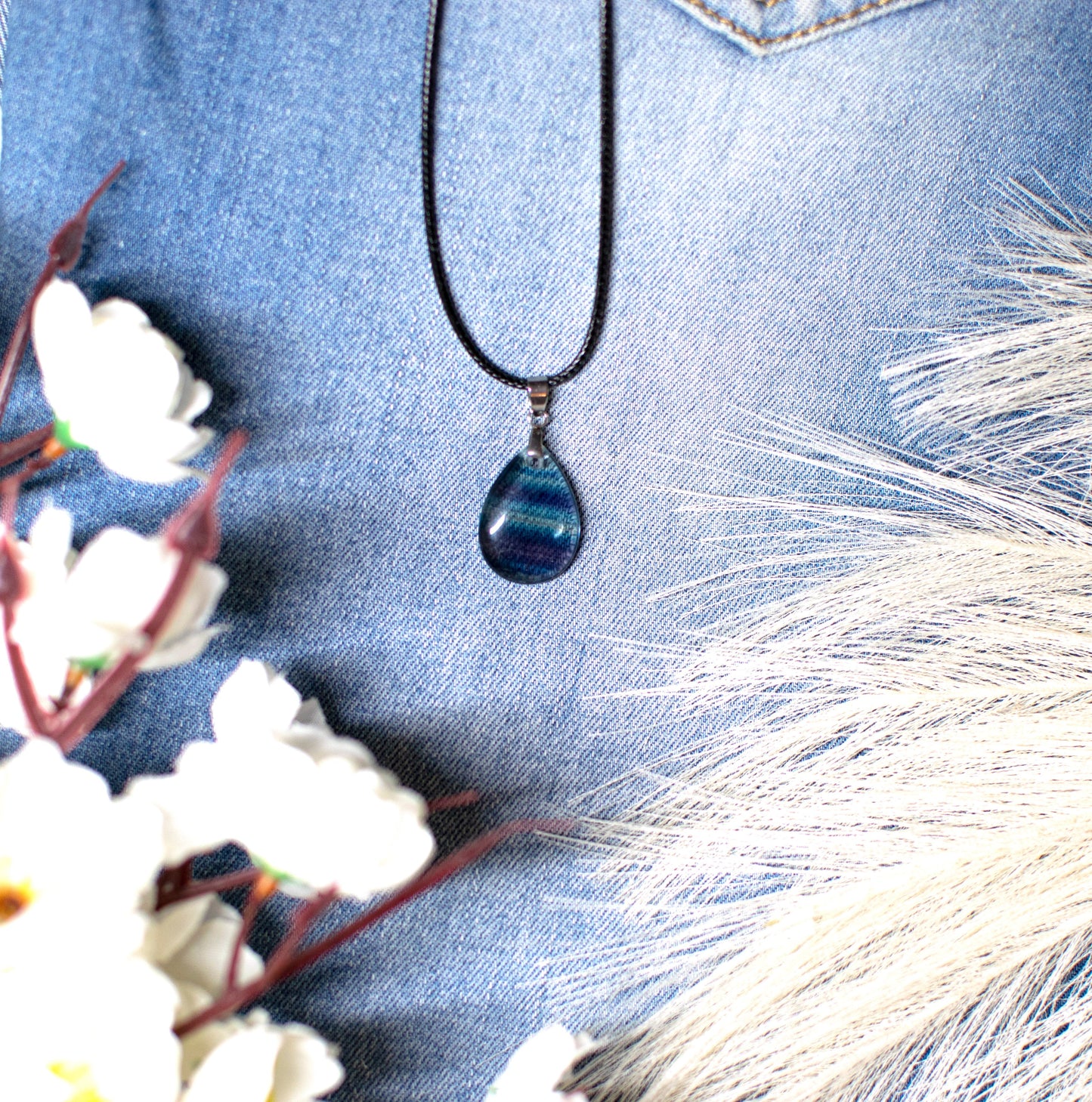 Collana di fluorite arcobaleno