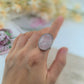 Anello di quarzo rosa