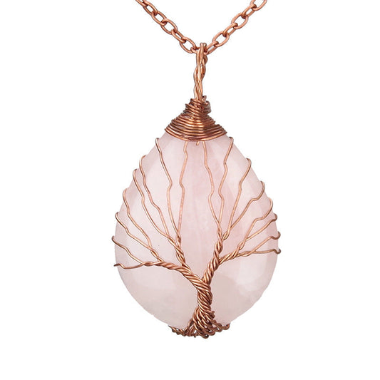Collana di quarzo rosa