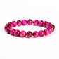 Bracciale con occhio di tigre rosa